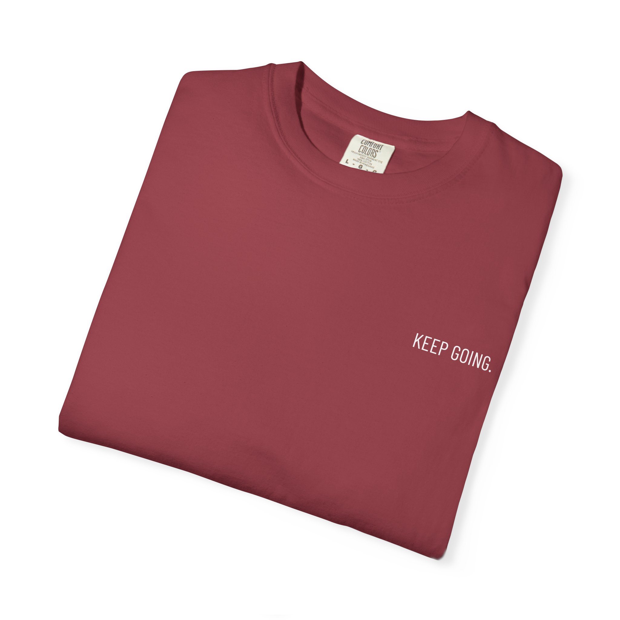 Skull Back Tee — 'Keep Going' Minimalist Garment-Dyed T-Shirt - Image 43