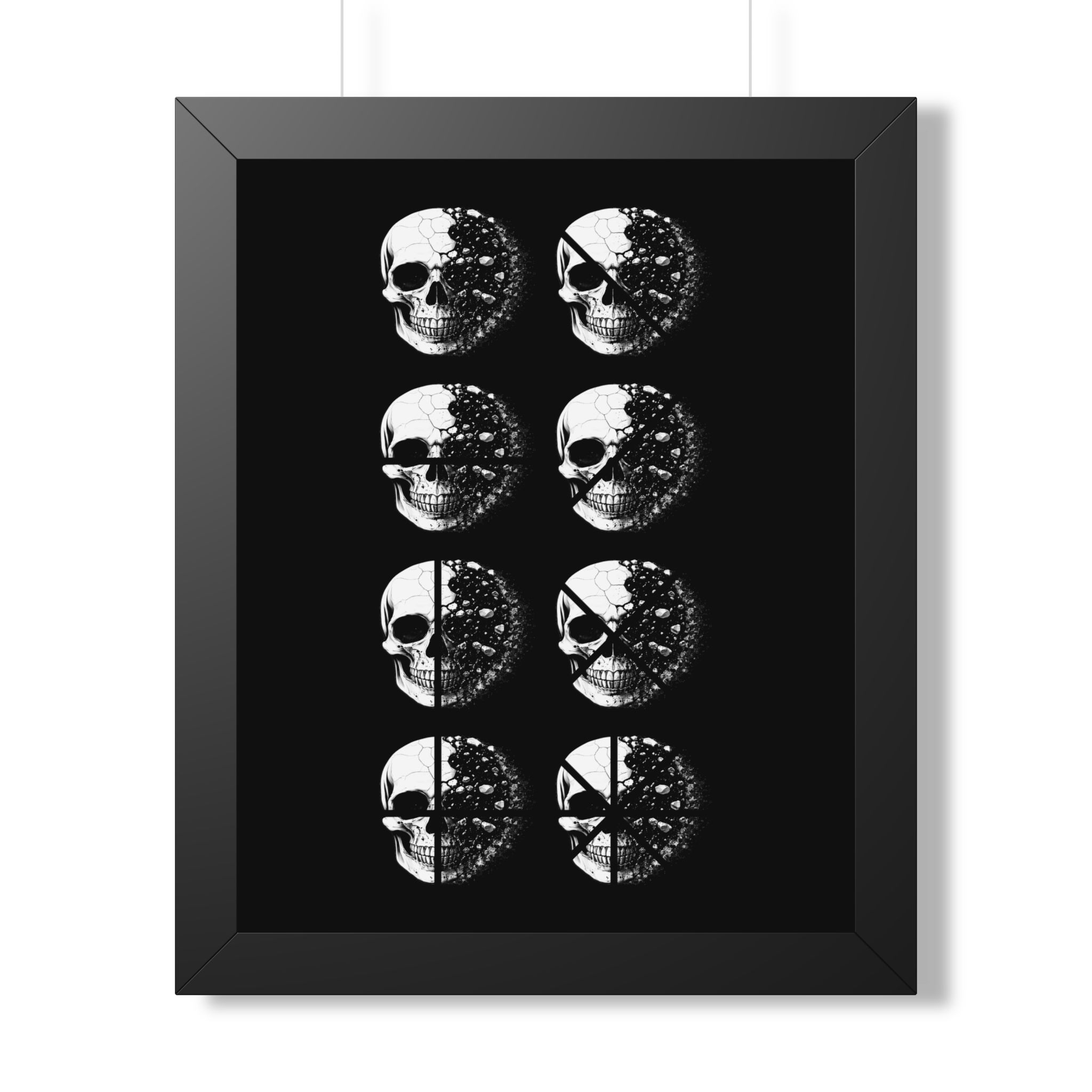 Skull Phases Framed Poster - Image 2