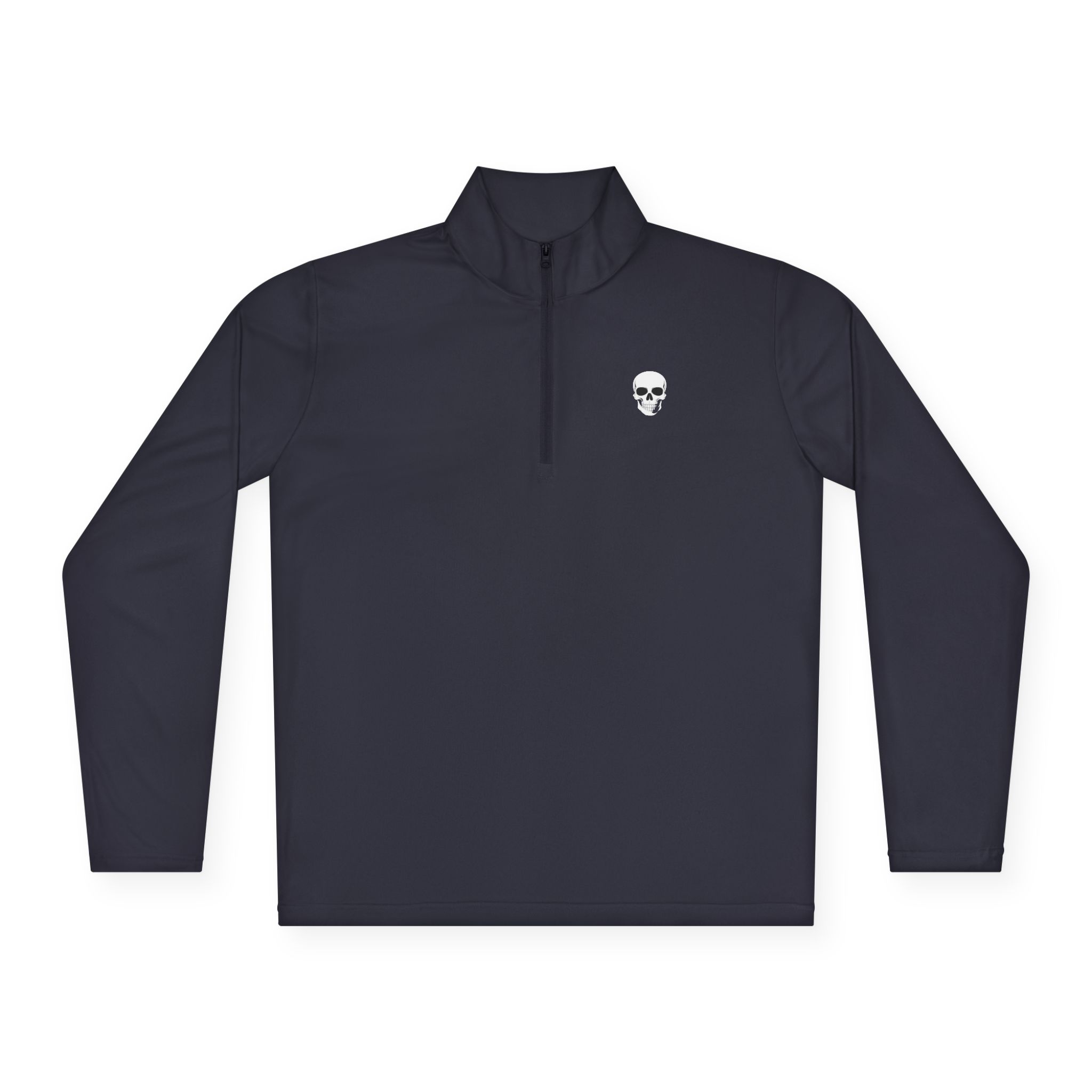 Quarter-Zip Pullover with Skull Logo - Image 12