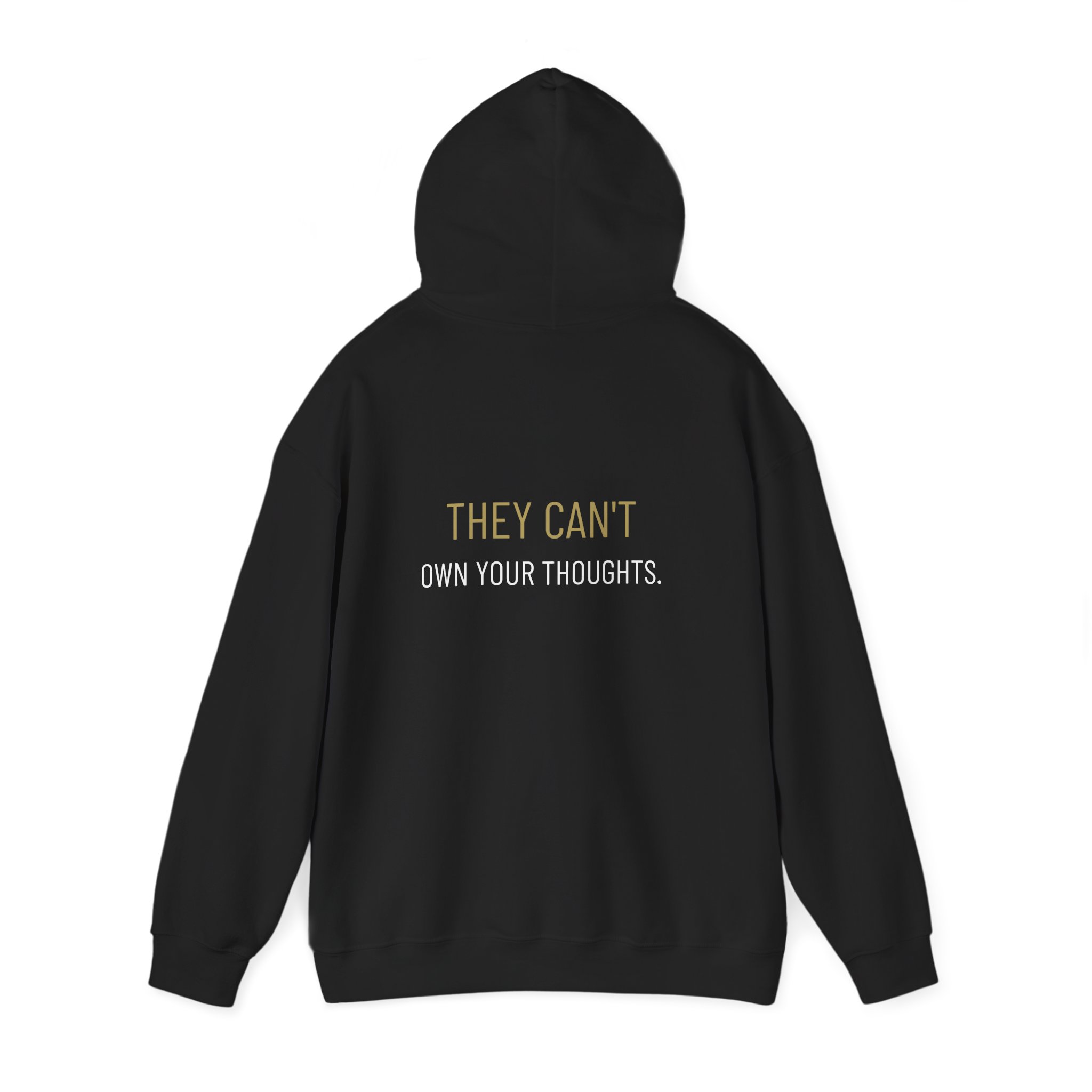 They Can't Own Your Thoughts Hoodie — Solar Eclipse Minimalist Graphic - Image 4