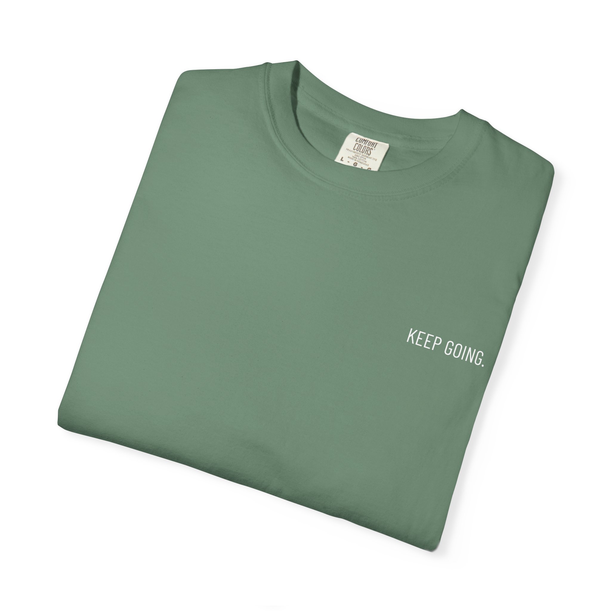 Skull Back Tee — 'Keep Going' Minimalist Garment-Dyed T-Shirt - Image 22