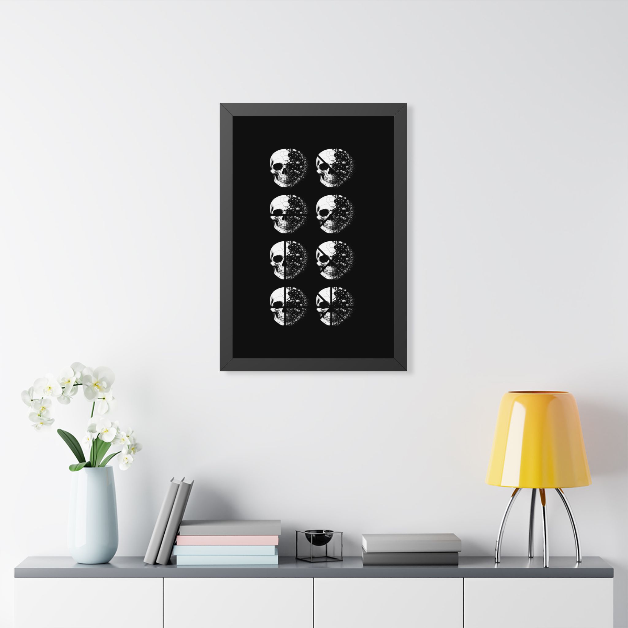 Skull Phases Framed Poster - Image 9