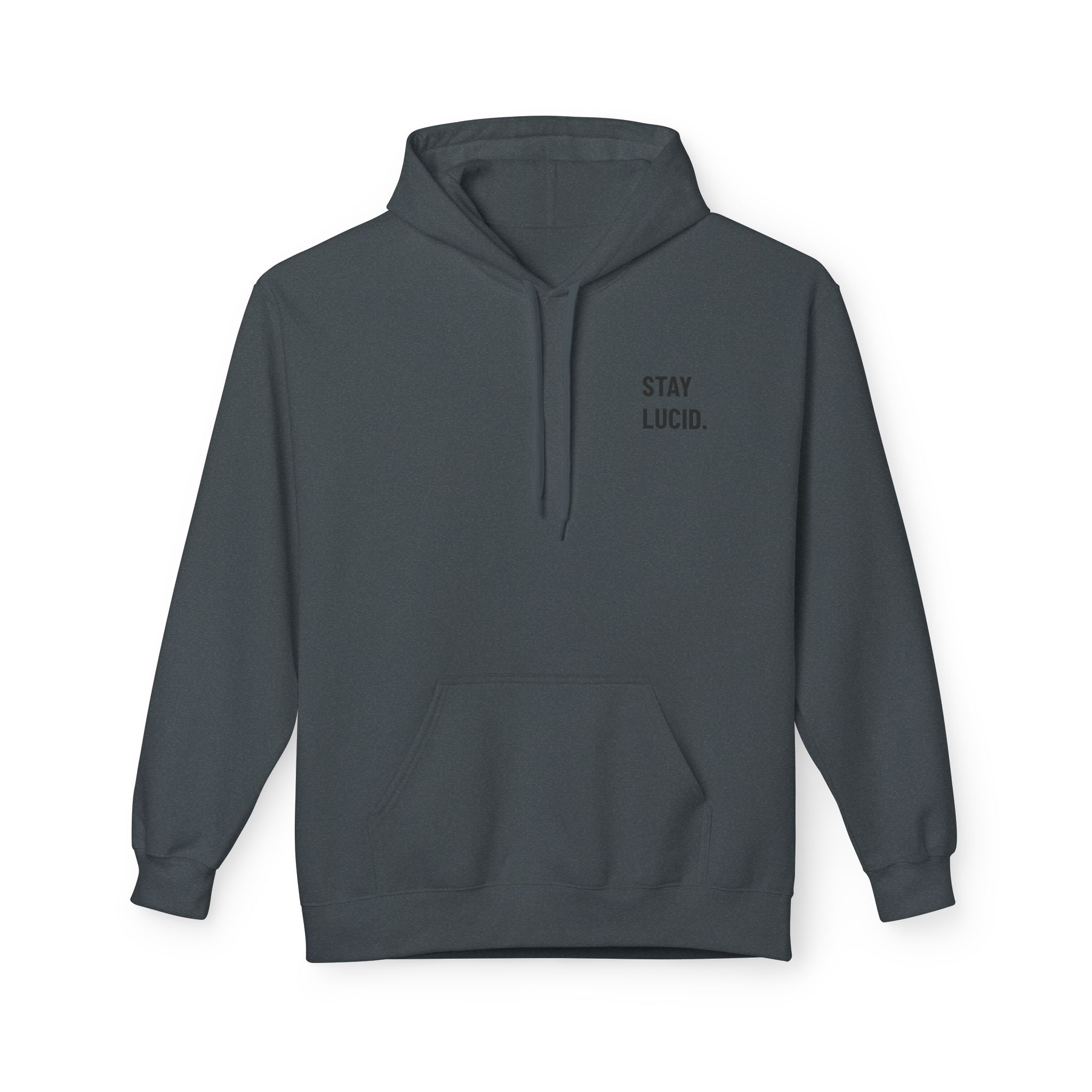 Stay Lucid Hoodie — Minimal Black Circle Graphic Pullover - Image 21