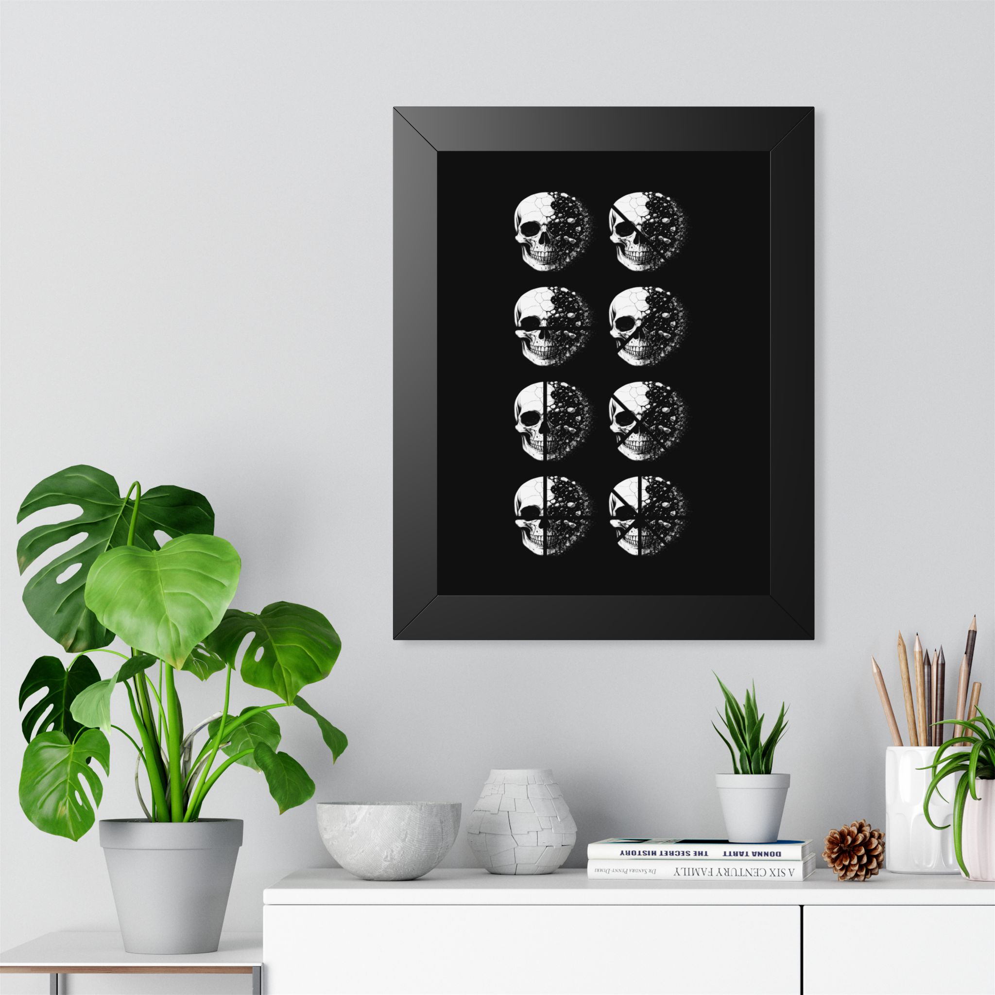 Skull Phases Framed Poster - Image 7