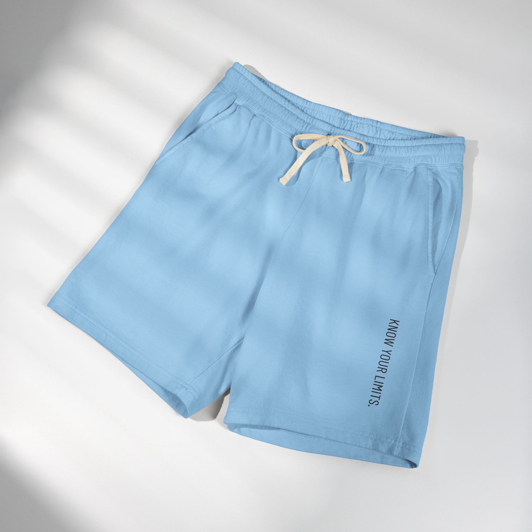 Lightweight Fleece Sweat Shorts — "Know Your Limits" Casual Lounge Shorts - Image 10