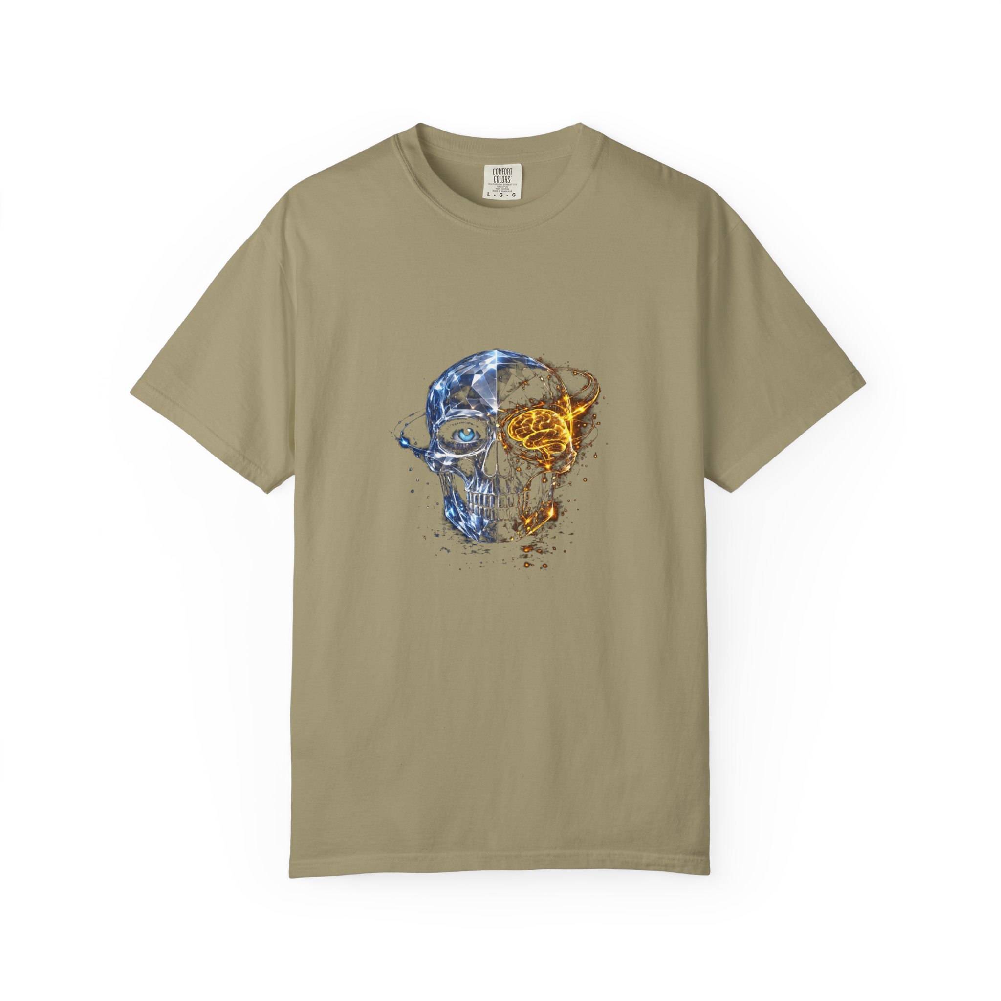 Skull and Rose Art Tee — Watercolor Skull Graphic T-Shirt - Image 17