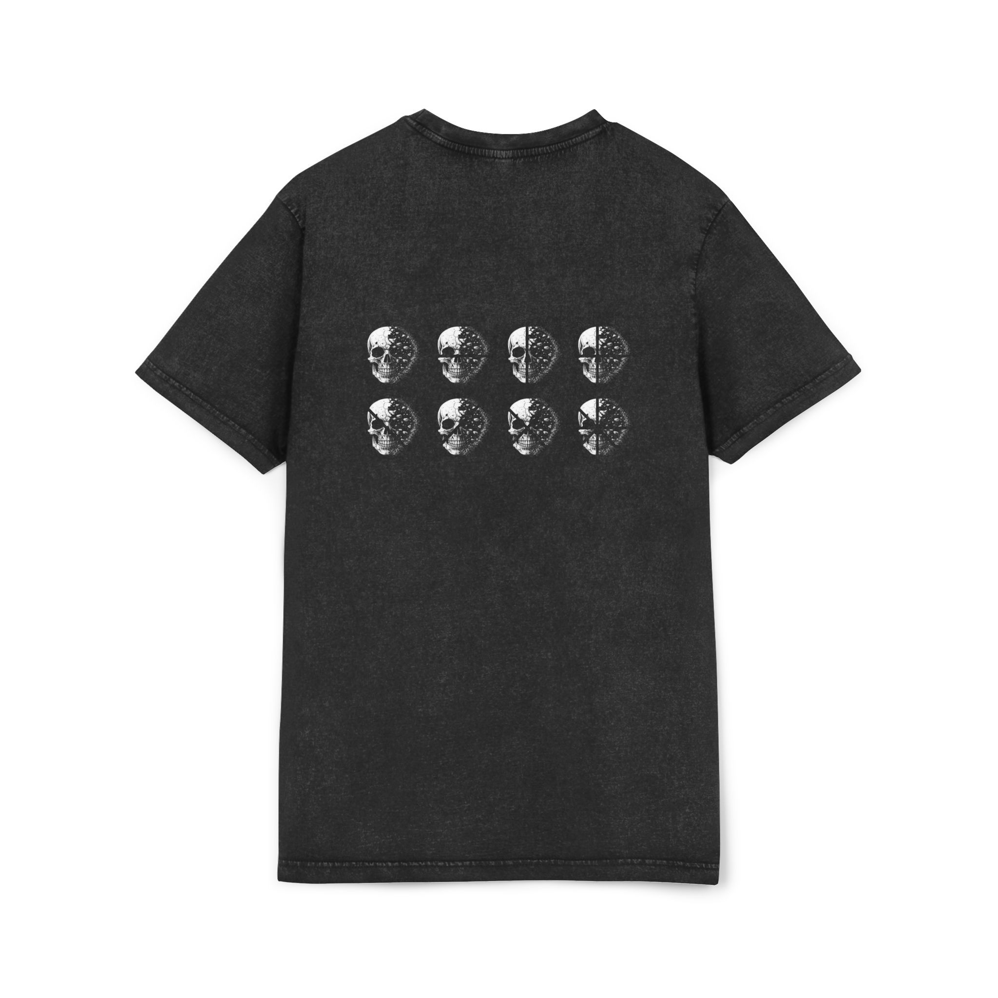 Acid Wash Skull Tee — 'Stay Lucid' Graphic Cotton T‑Shirt - Image 3