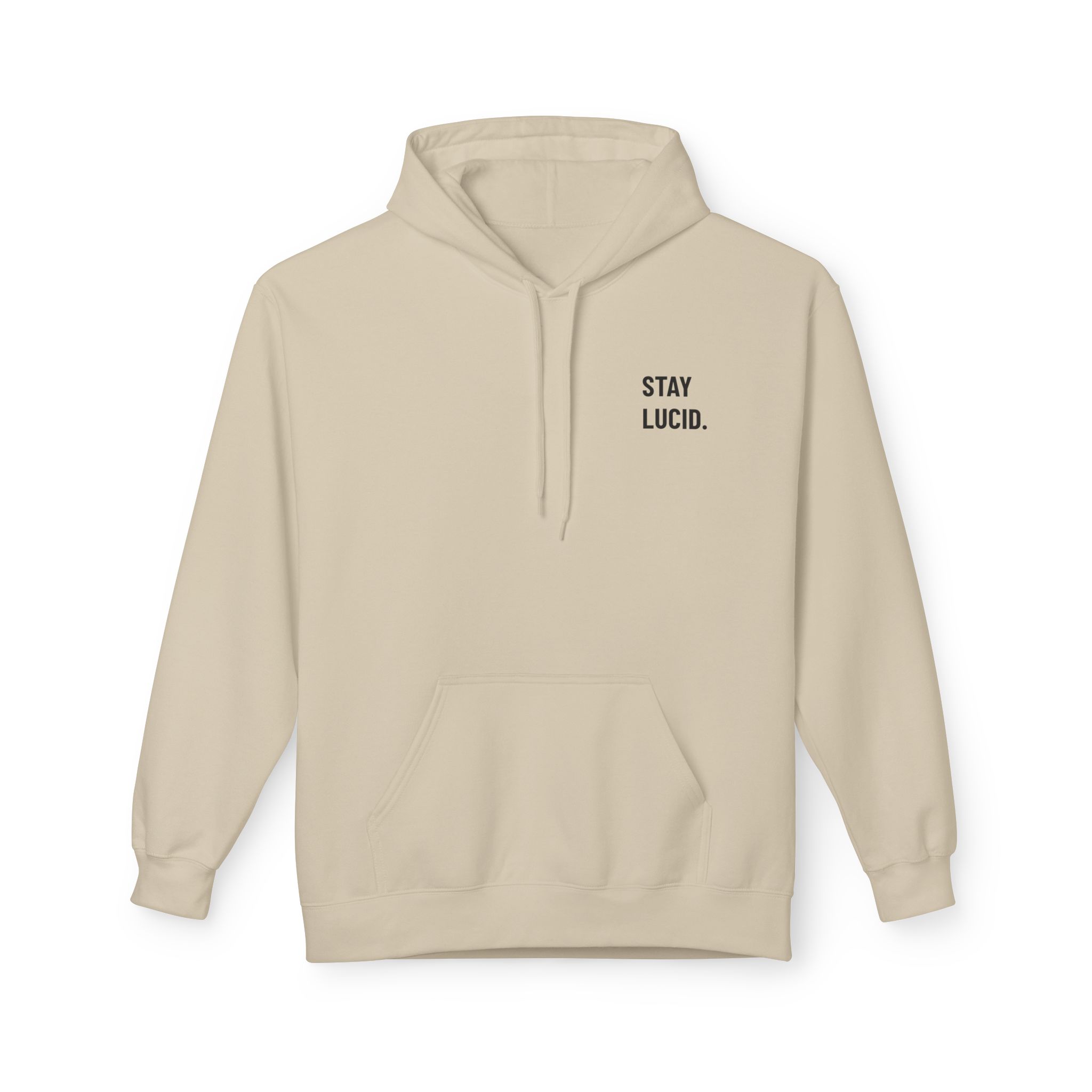 Stay Lucid Hoodie — Minimal Black Circle Graphic Pullover - Image 7