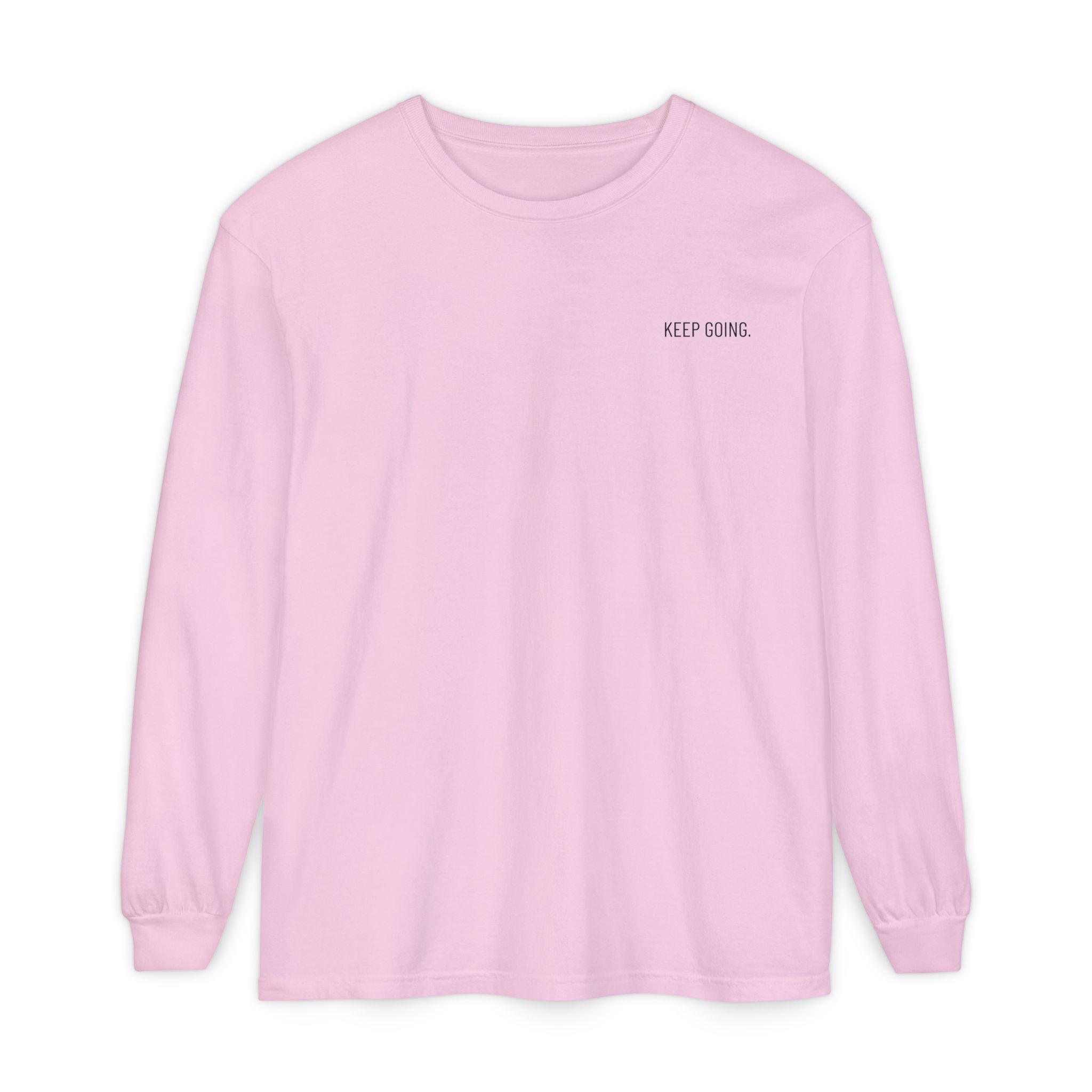 Keep Going Long Sleeve Tee — Minimal Skull Graphic - Image 14