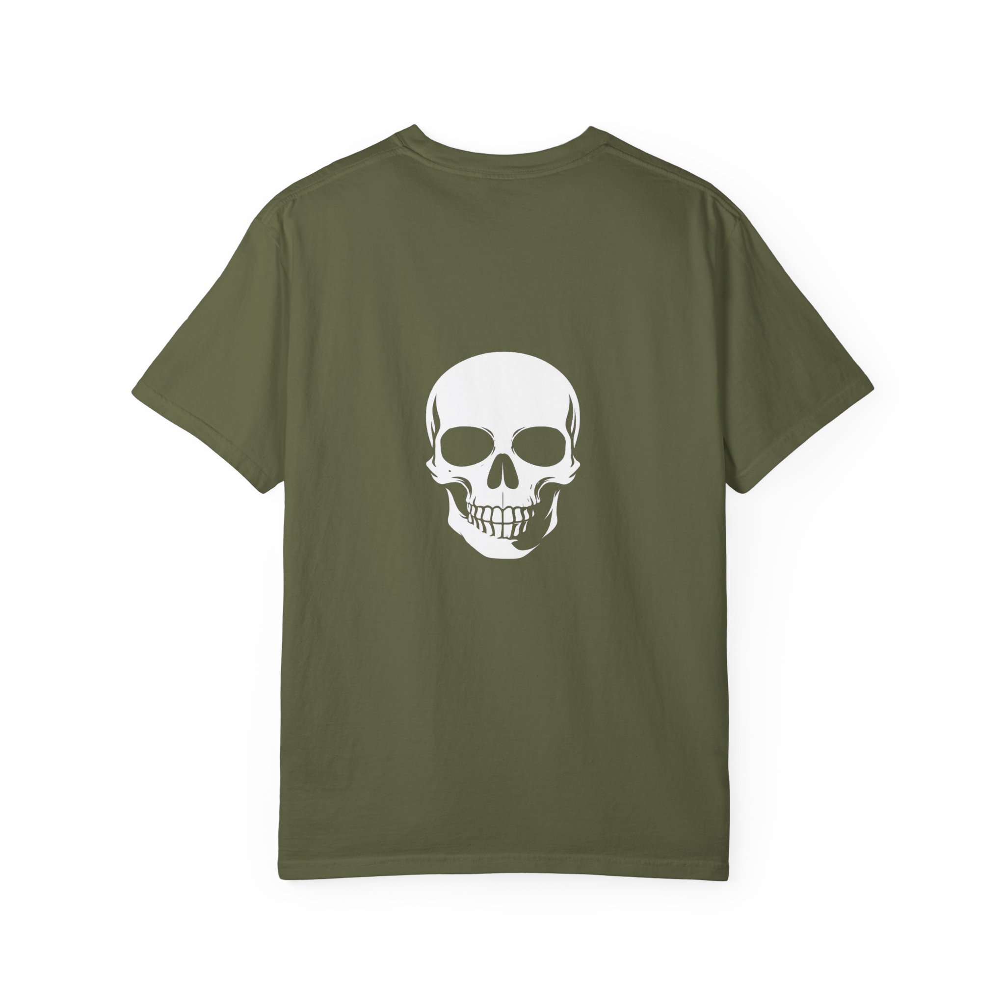 Skull Back Tee — 'Keep Going' Minimalist Garment-Dyed T-Shirt - Image 15
