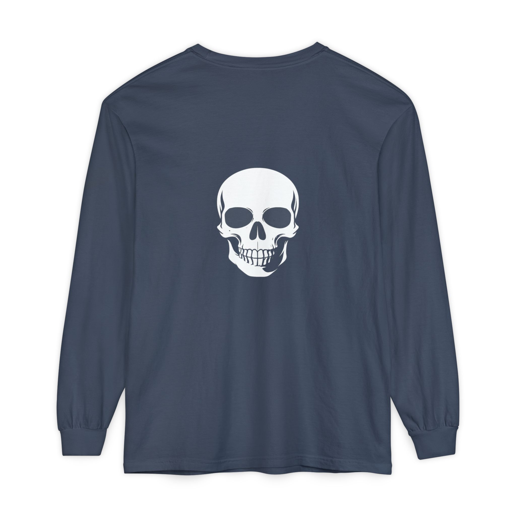 Skull Graphic Long Sleeve Tee — "Keep Going" Minimalist Motivation - Image 11
