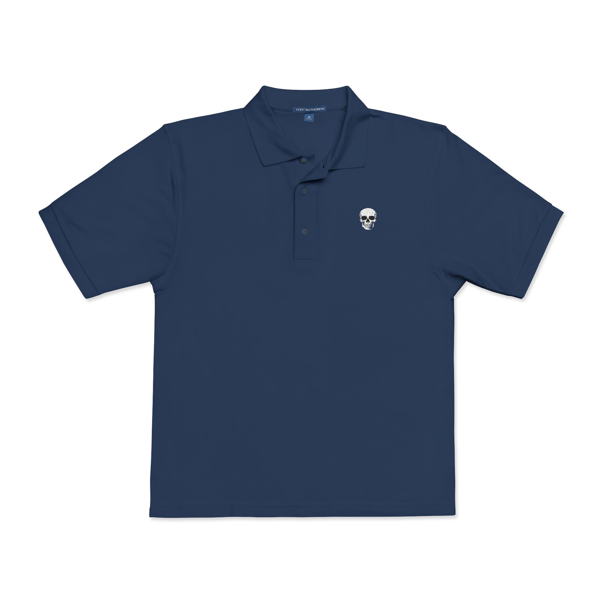 Skull & Roses Embroidered Polo Shirt - Image 14