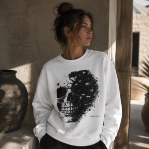 Skull Fade Crewneck Sweatshirt