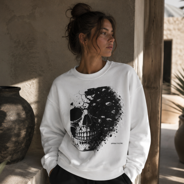 Skull Fade Crewneck Sweatshirt