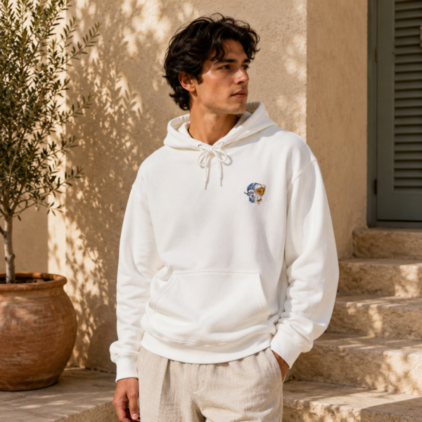 Mini Vintage Skate Skull Hoodie – Small Chest Graphic Pullover