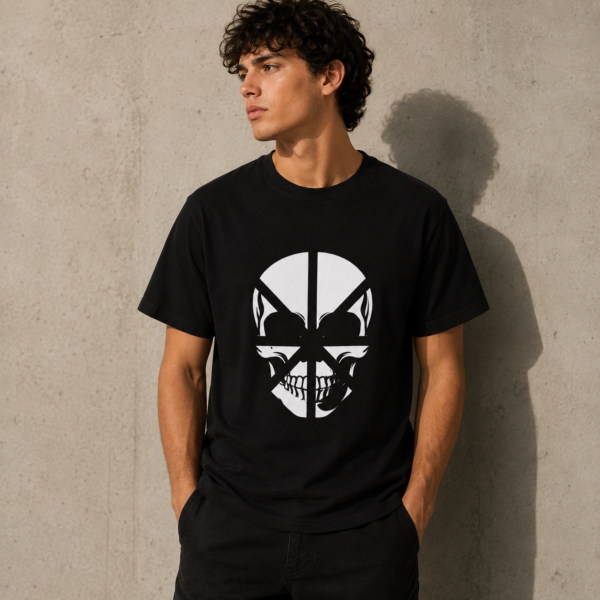 Skull Split Graphic T-Shirt