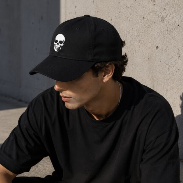 Distressed Skull Dad Cap