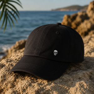 Embroidered Mini Skull Dad Cap