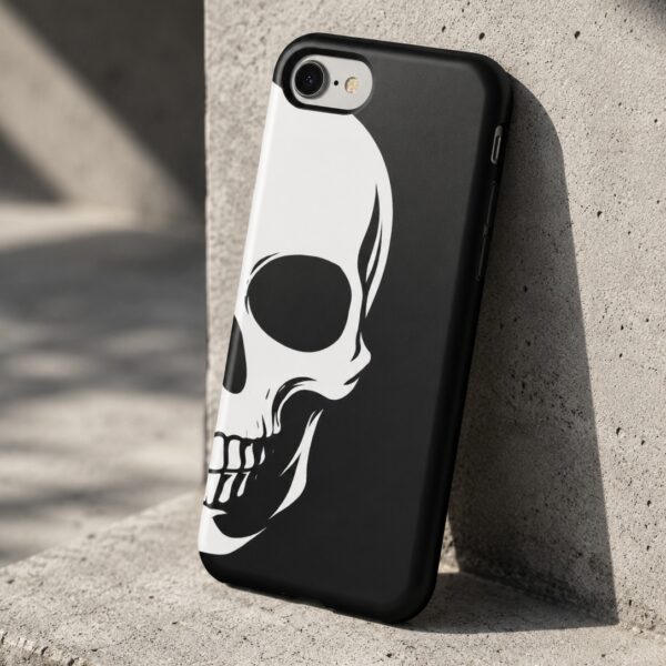 Skull Half-Face Tough Phone Case