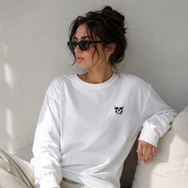 Skull Chest Logo Long Sleeve Tee