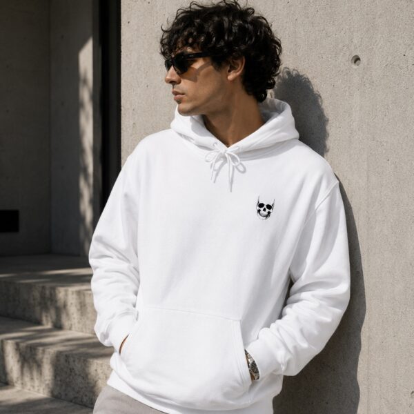 Minimal Tiny Panda Chest Hoodie