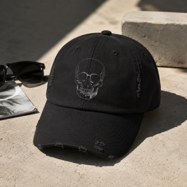 Distressed Skull Cap