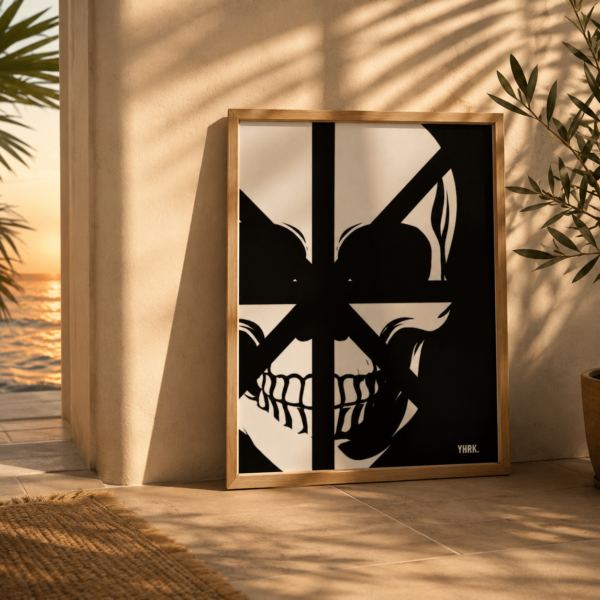 Skull Window Matte Poster
