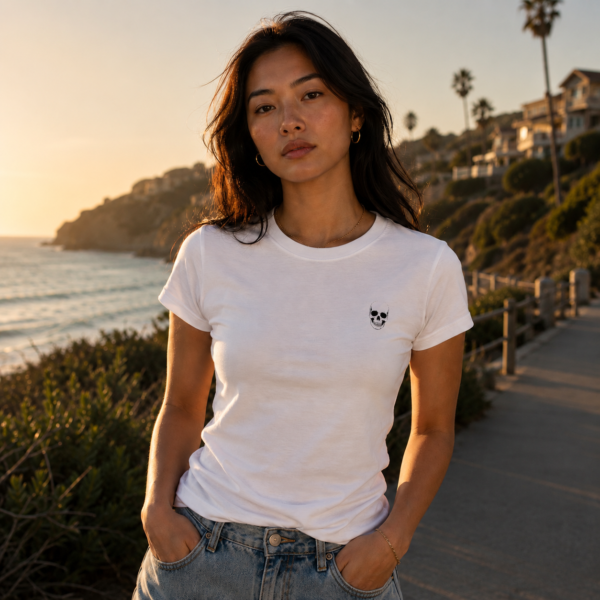Women’s Skull Chest Tee