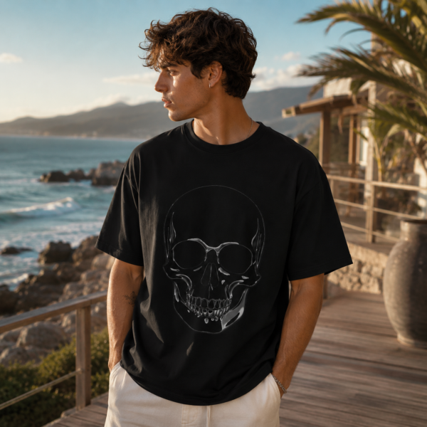 Sketched Skull Graphic T-Shirt