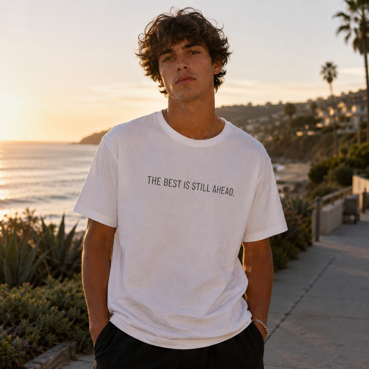 Skull Graphic T‑Shirt — "The Best Is Still Ahead" Inspirational Tee