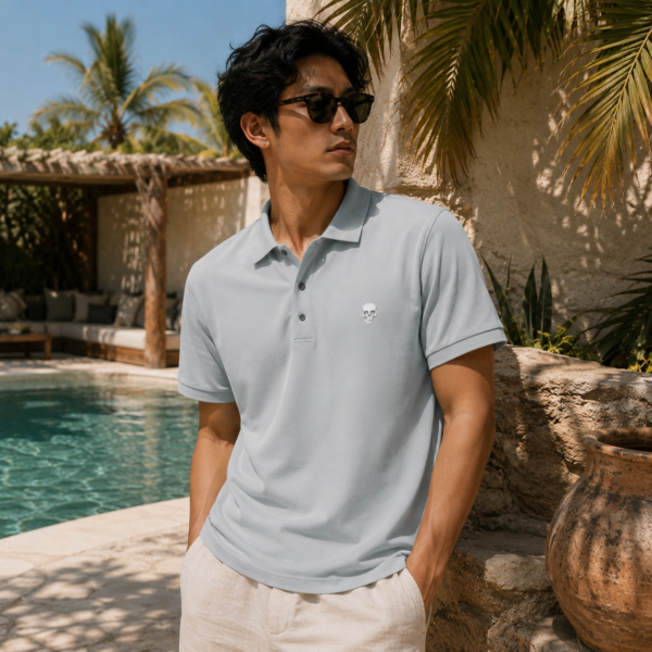 Embroidered Ice Cream Polo Shirt