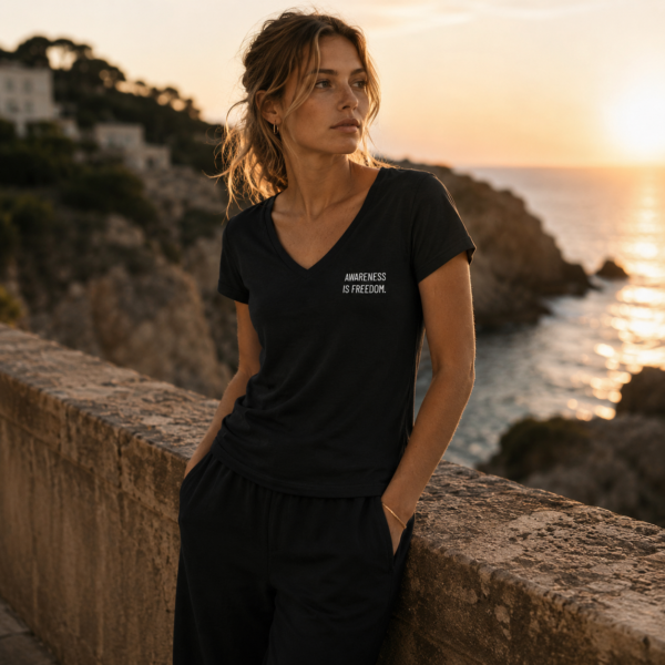 Ladies’ V-Neck T-Shirt