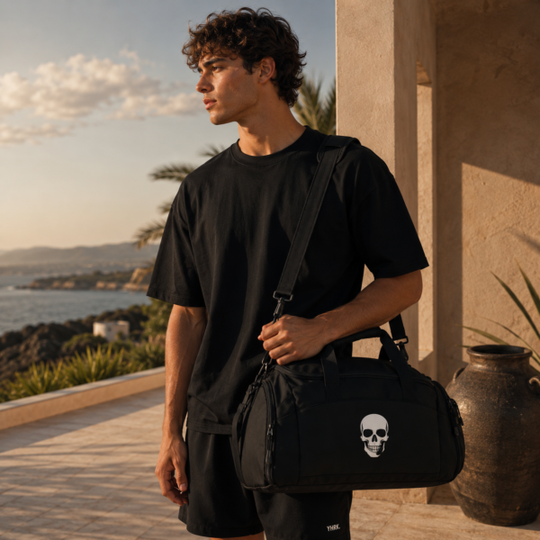 Skull Print Gym Bag