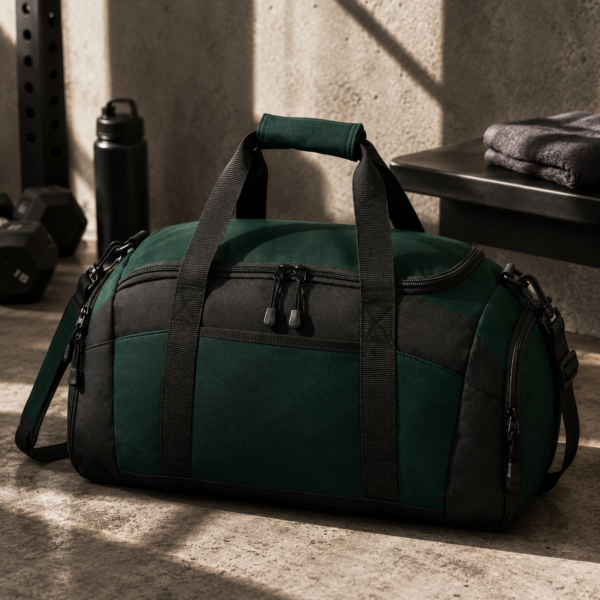 Never Surrender Gym Bag – Durable Sports Duffel with Bold Motivational Design