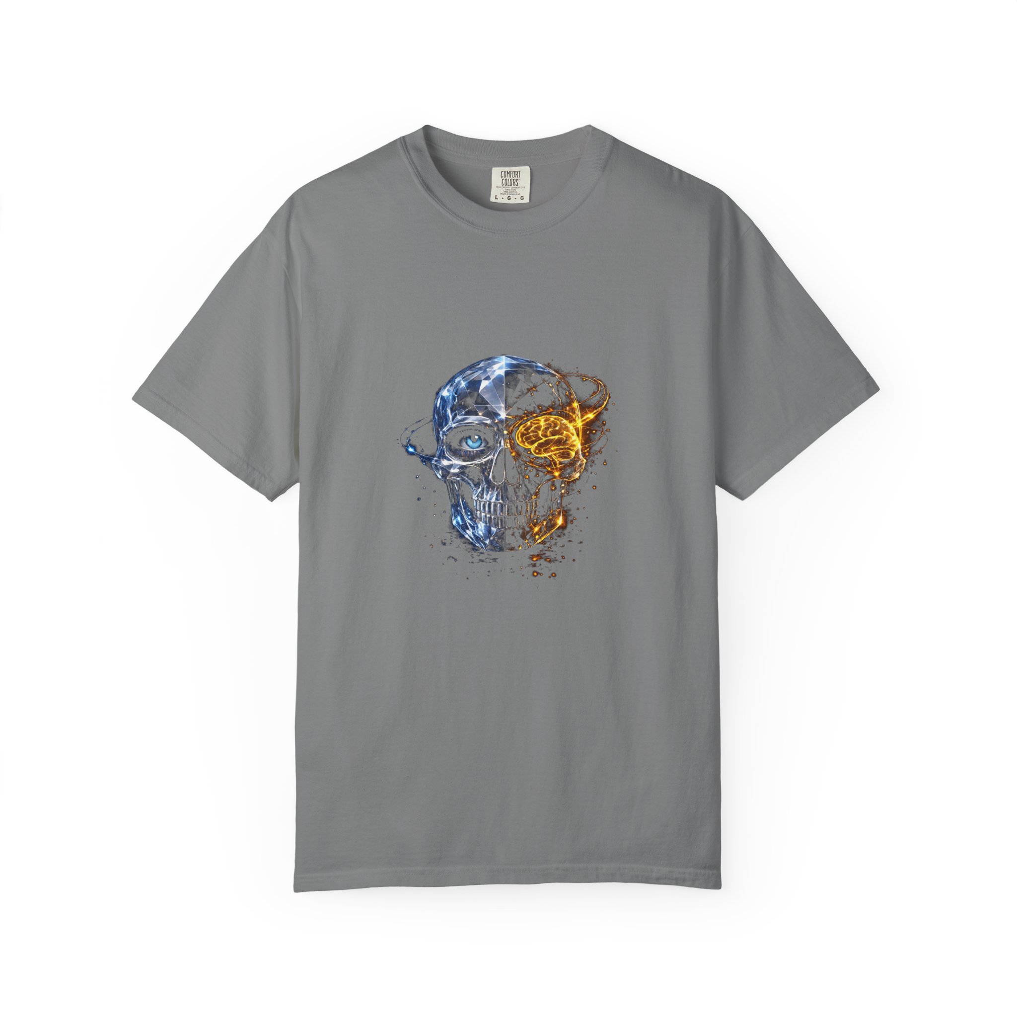 Skull and Rose Art Tee — Watercolor Skull Graphic T-Shirt - Image 26