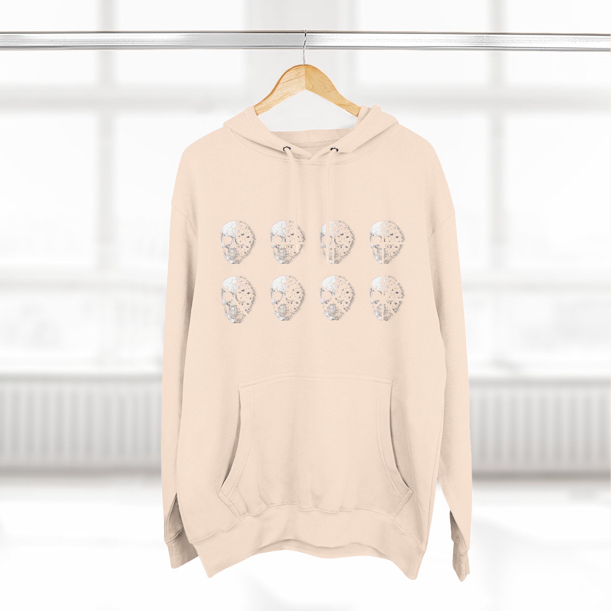 Stay Lucid Hoodie — Minimal Lunar Skull Graphic Pullover - Image 24
