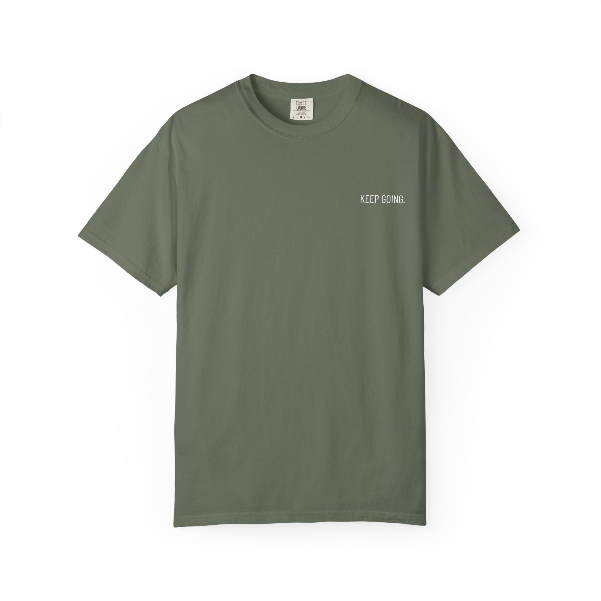 Skull Back Tee — 'Keep Going' Minimalist Garment-Dyed T-Shirt - Image 17