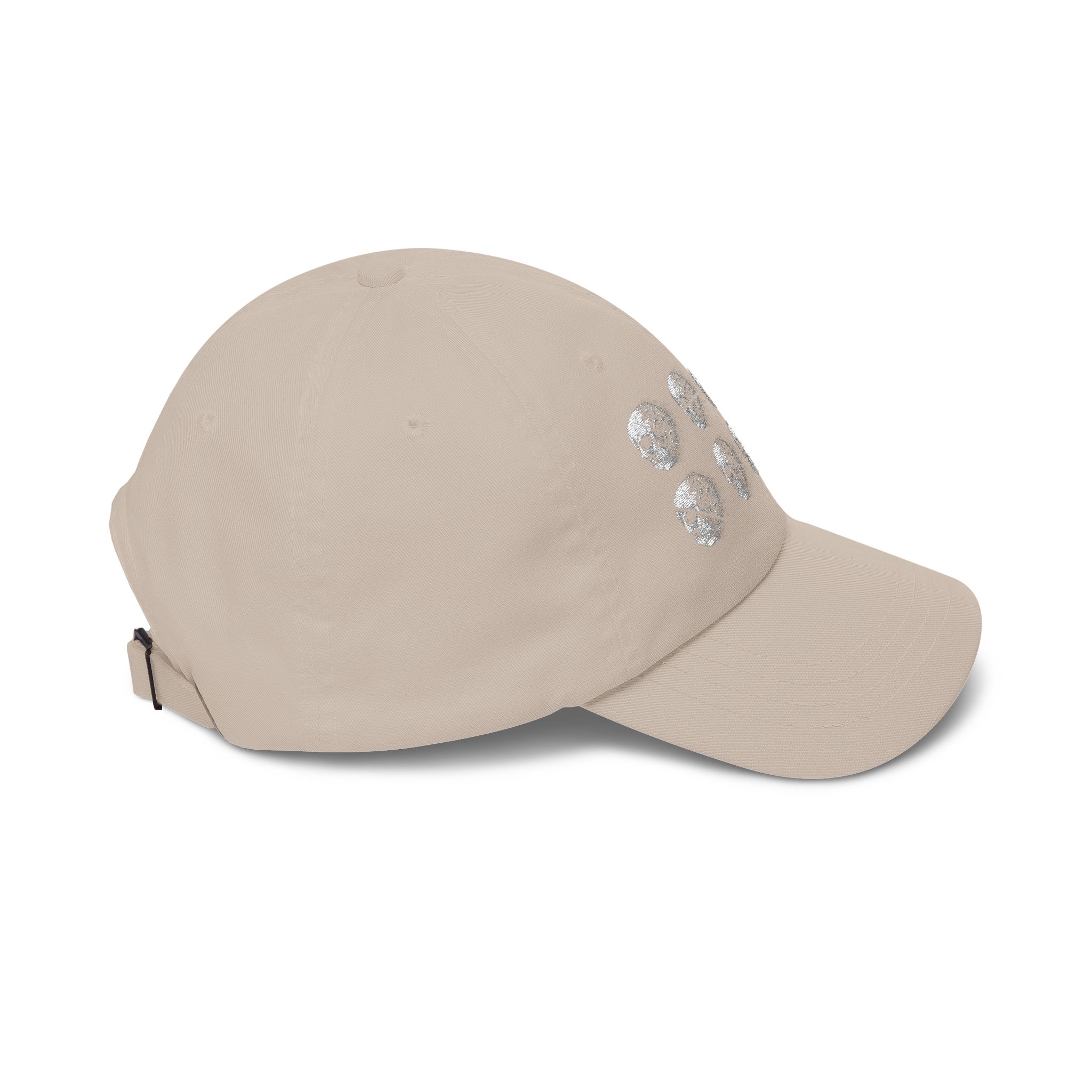 Dad Cap with Sparkle Dots — Minimalist Sequin Baseball Hat - Image 9
