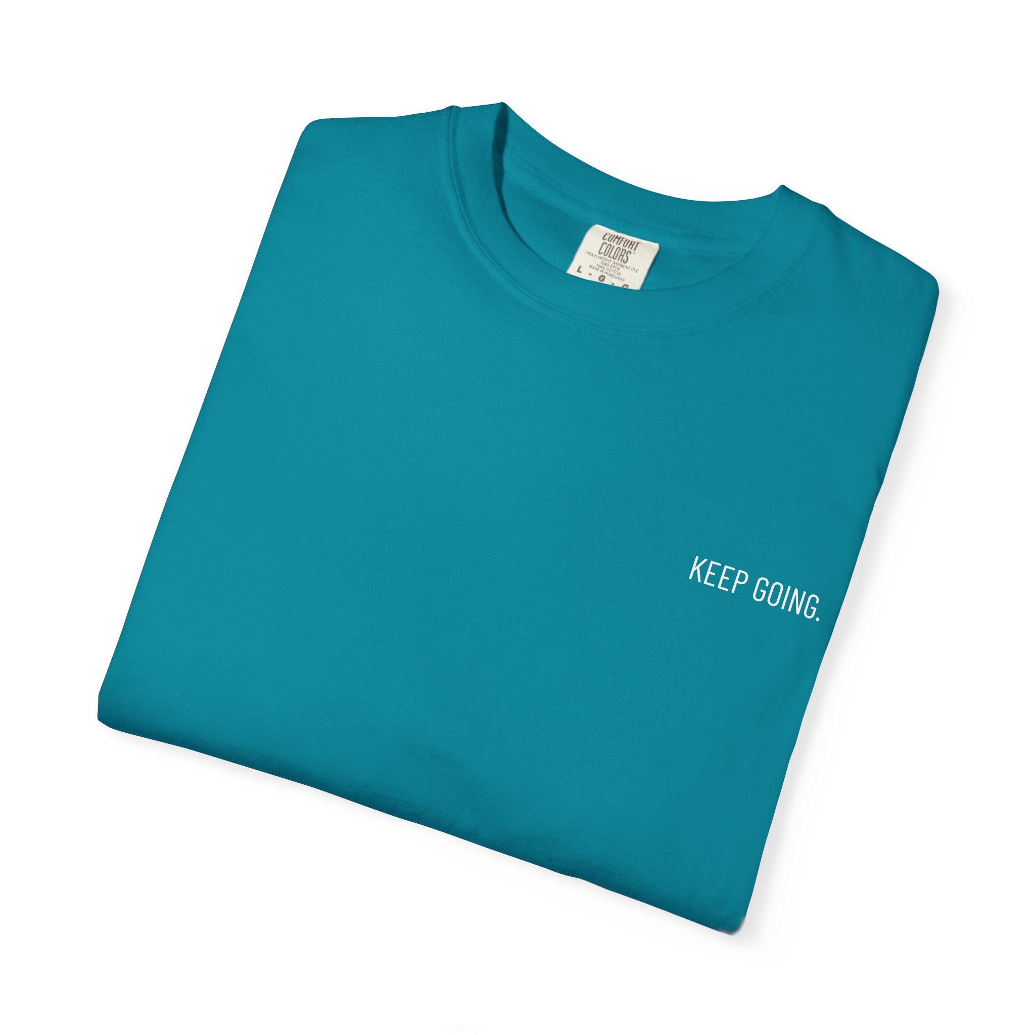 Skull Back Tee — 'Keep Going' Minimalist Garment-Dyed T-Shirt - Image 25