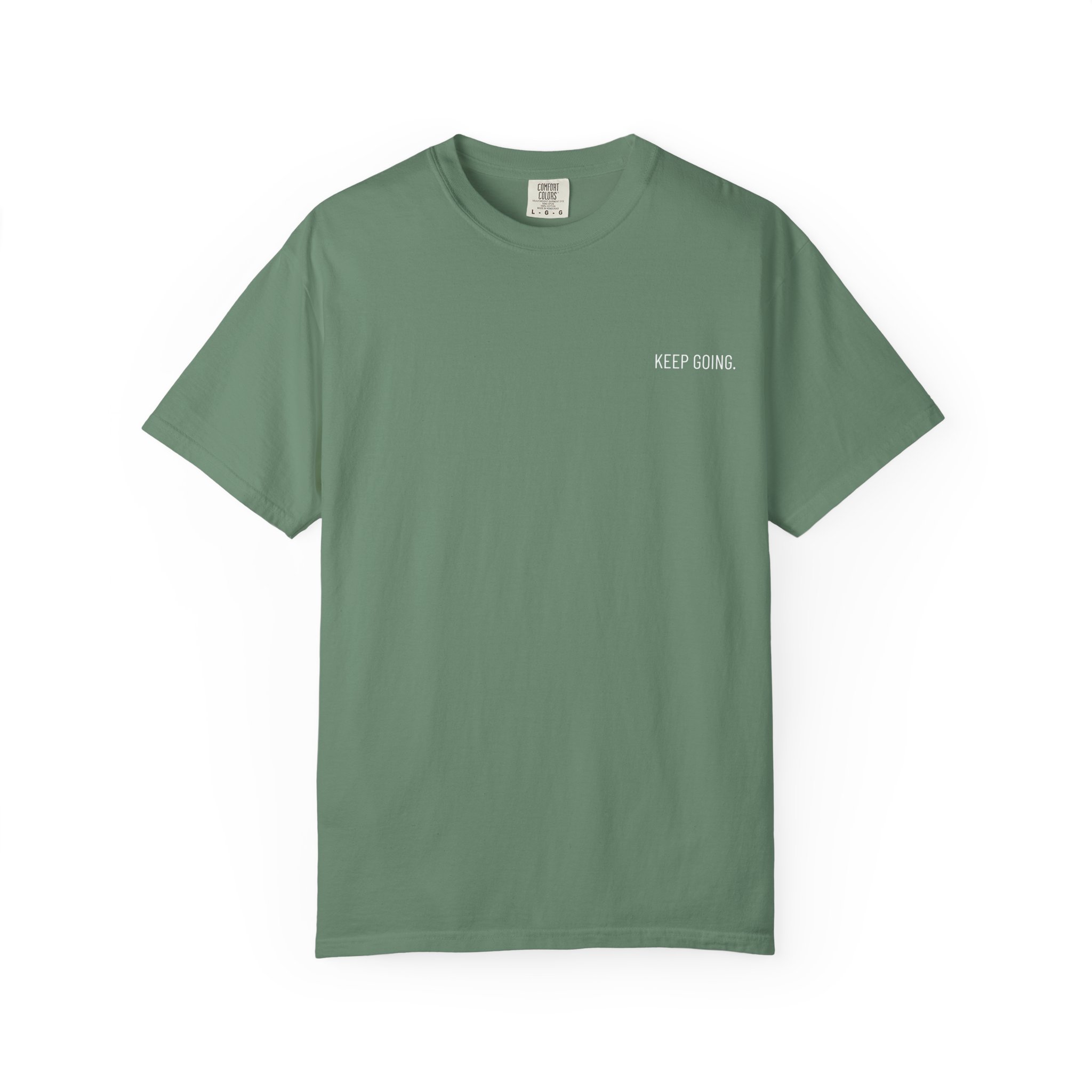 Skull Back Tee — 'Keep Going' Minimalist Garment-Dyed T-Shirt - Image 20