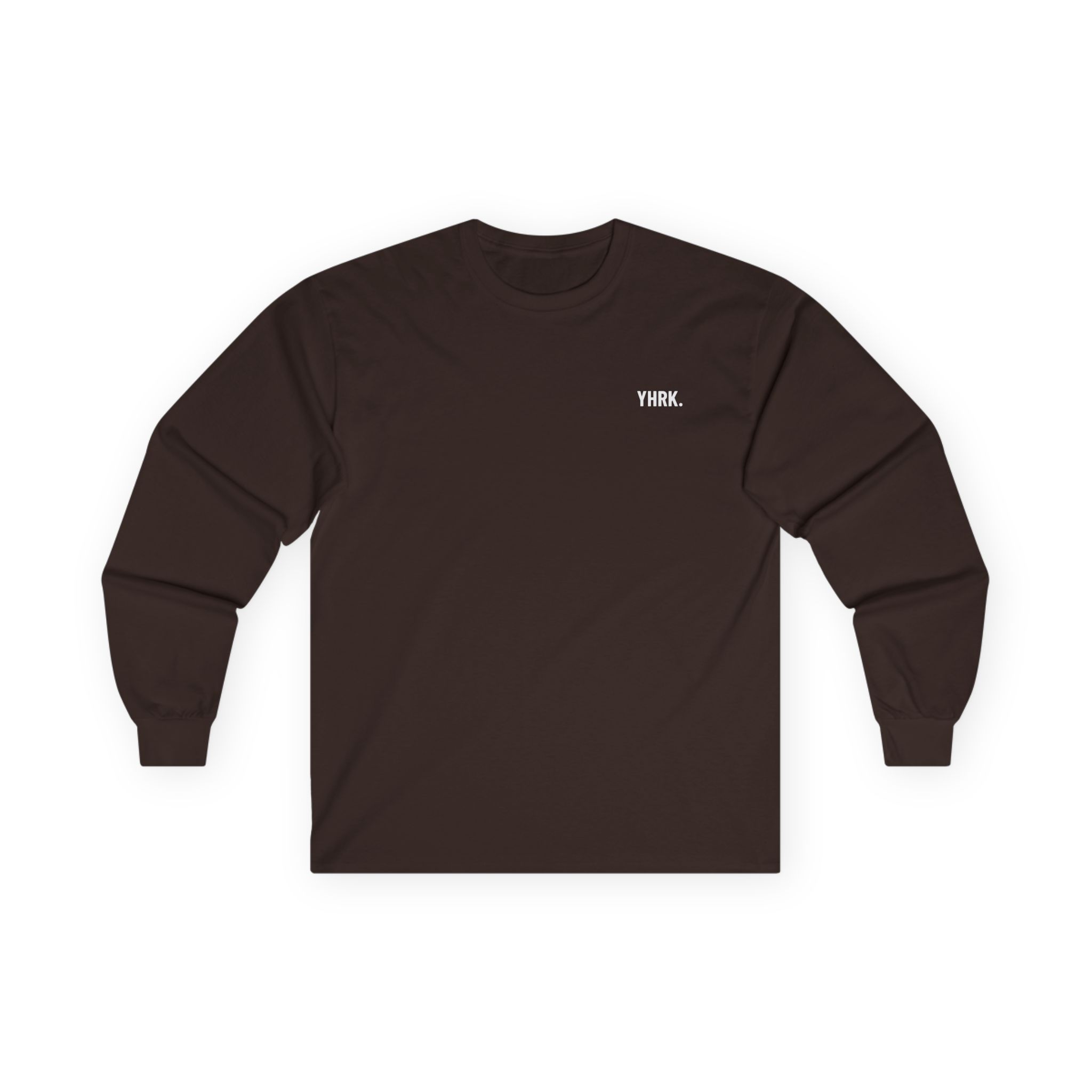 Minimal 'YHKK.' Chest Logo Long Sleeve Tee - Image 4