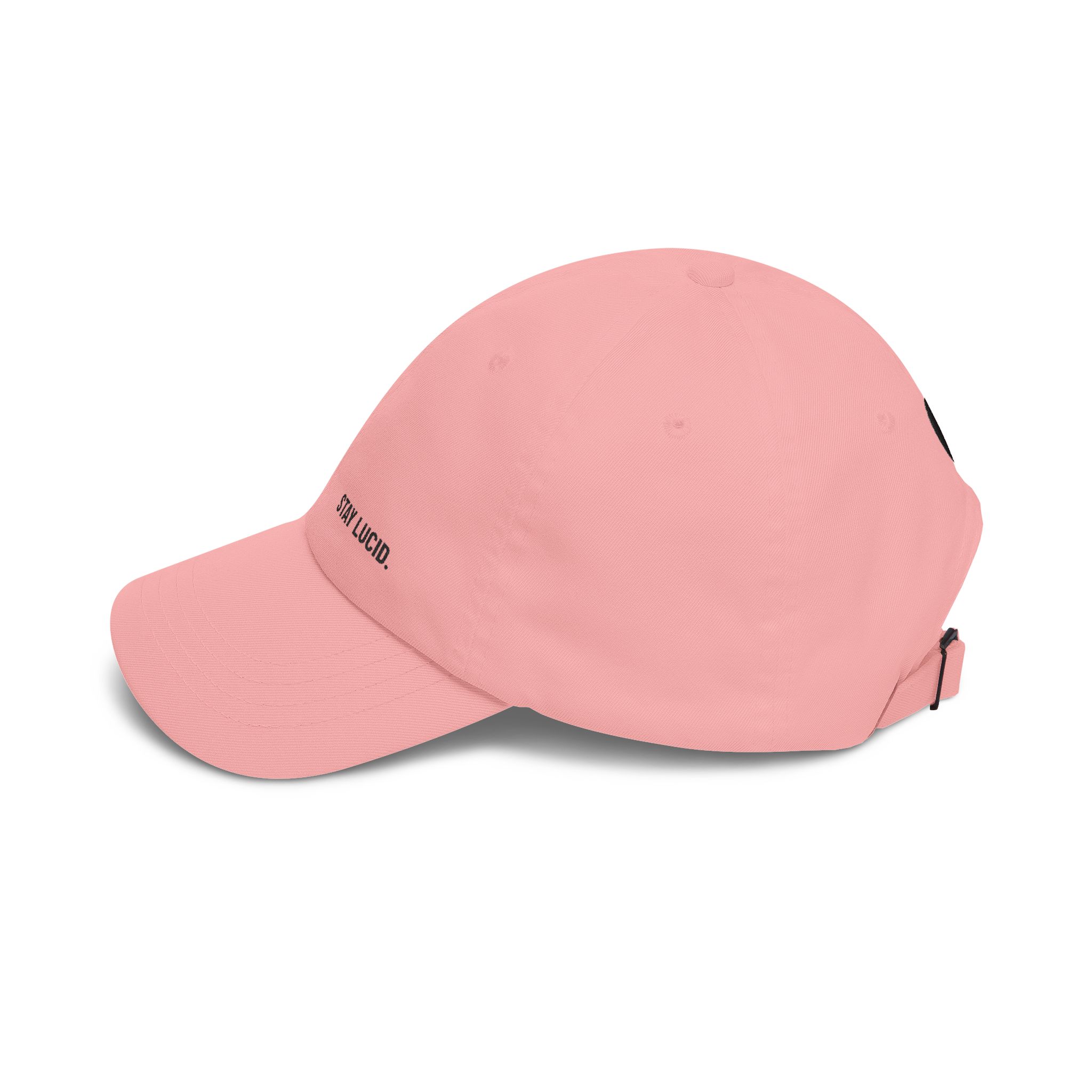 Stay Lucid Dad Cap — Minimal Embroidered White Baseball Hat - Image 23