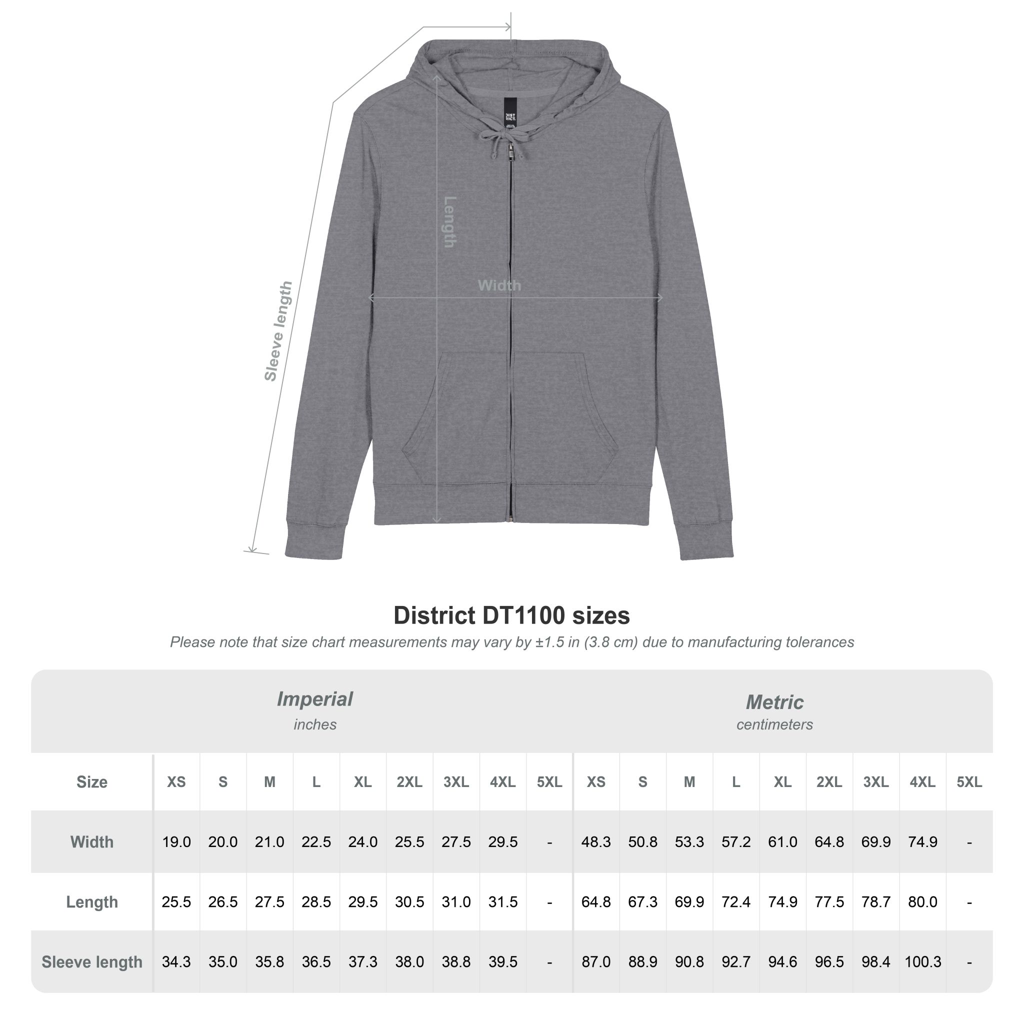 Your Mind Is Your Own Full-Zip Hoodie — Skull Accent - Image 4