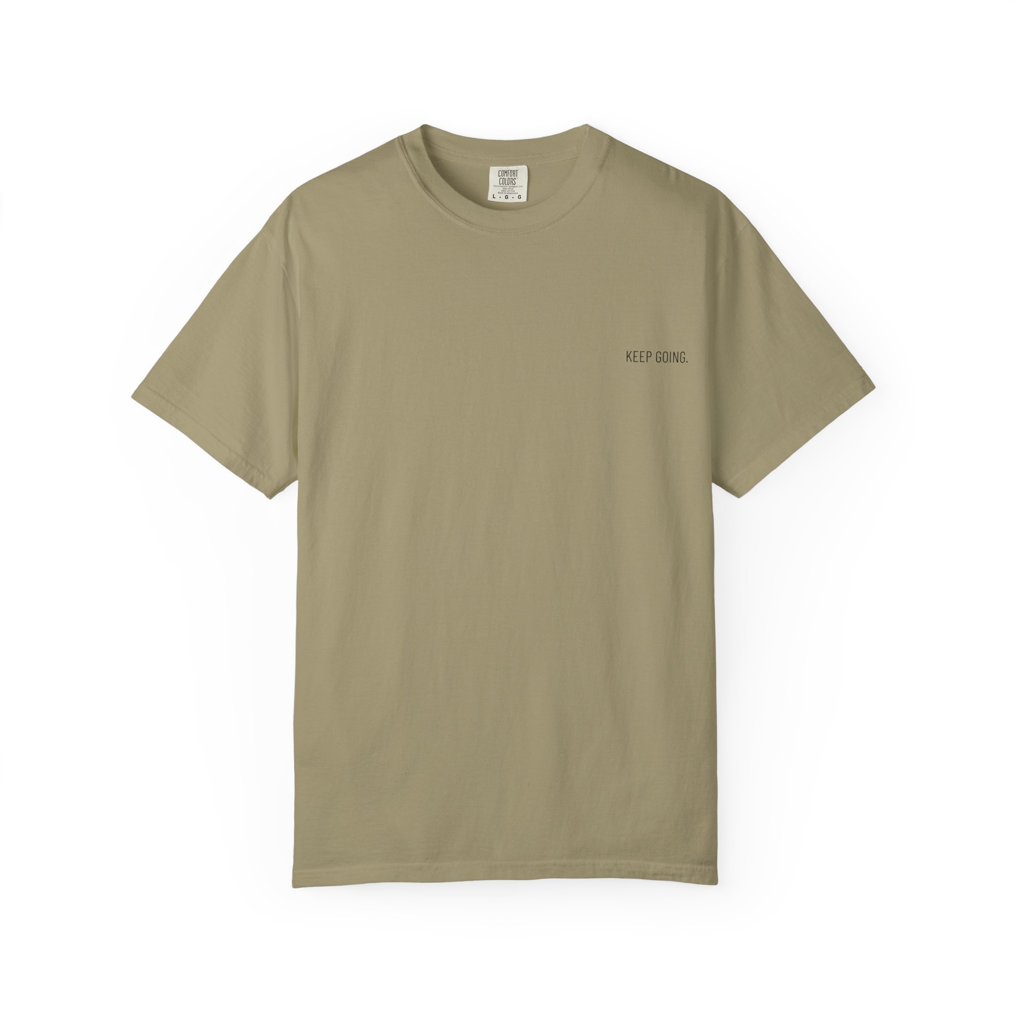Peace Moon T-Shirt — Minimal 'Keep Going' Graphic Tee with Repeating Peace Moon Back Print - Image 20