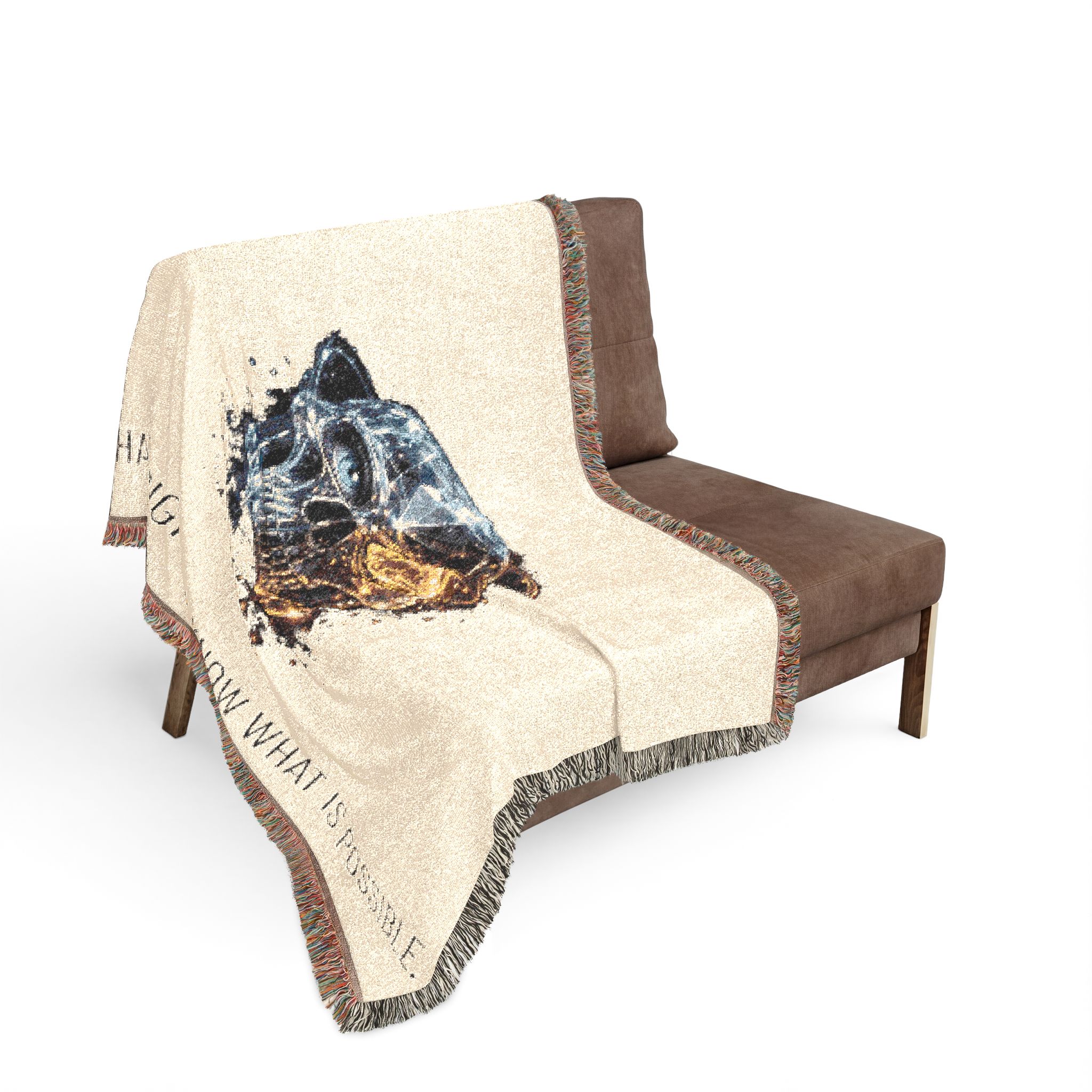 YHRK Woven Blanket — You Have The Right To Know What Is Possible. · LVL4 · Skull LVL4 - Image 9