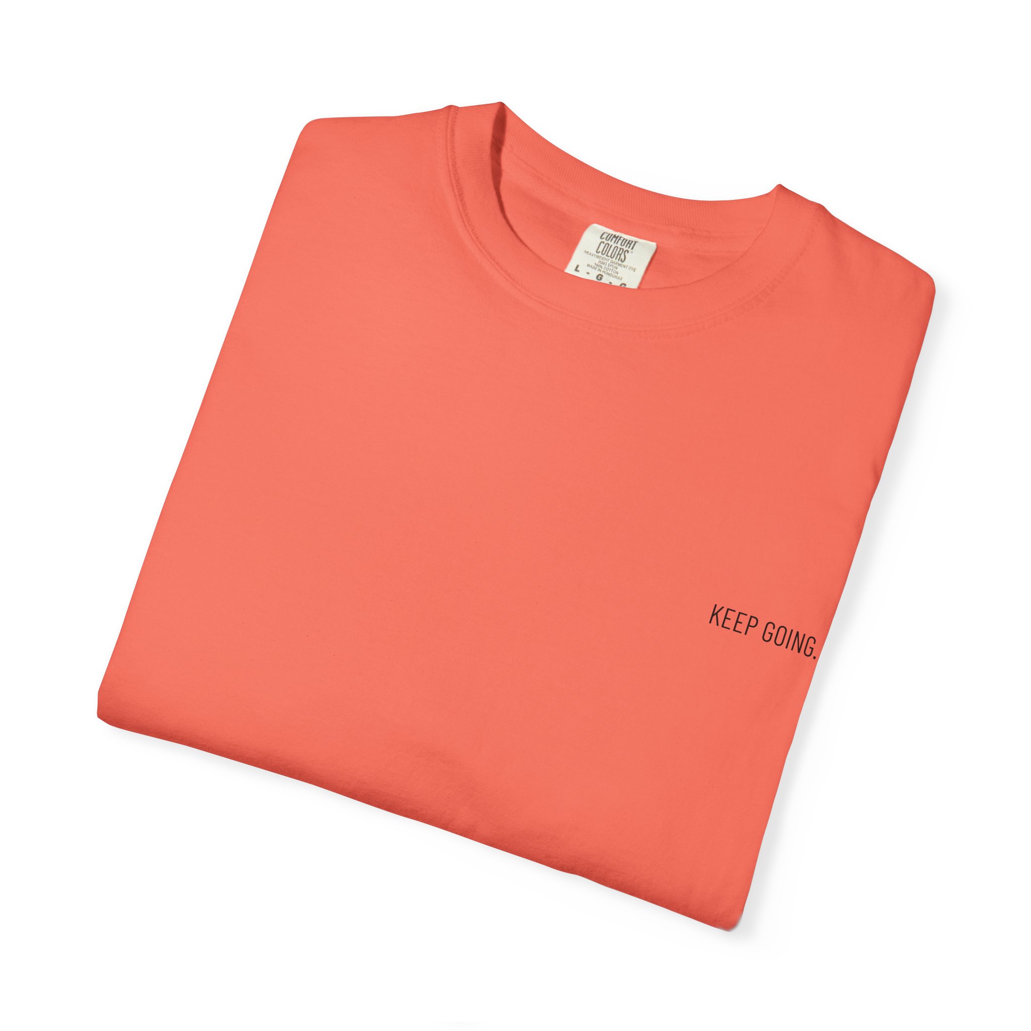 Peace Moon T-Shirt — Minimal 'Keep Going' Graphic Tee with Repeating Peace Moon Back Print - Image 10