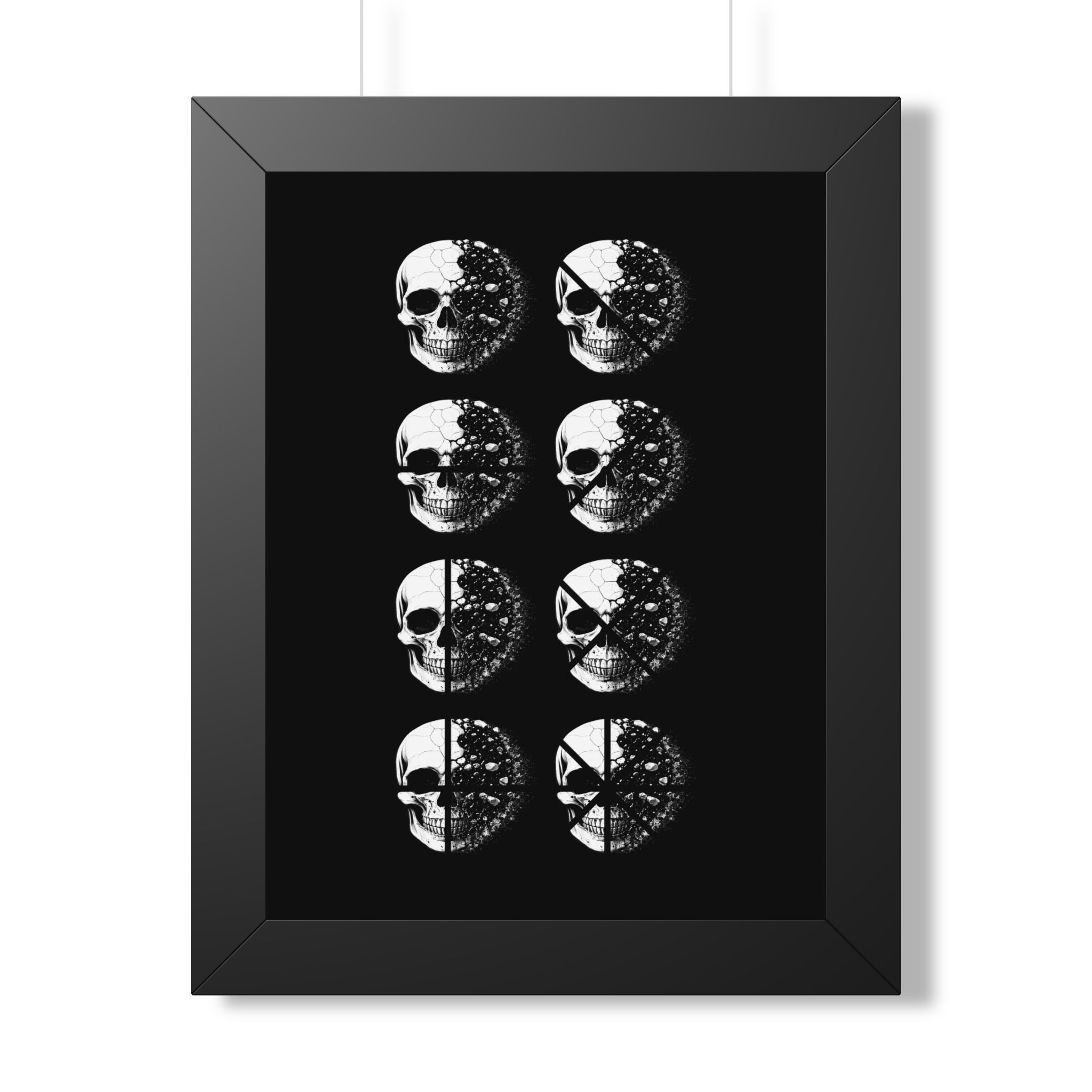 Skull Phases Framed Poster - Image 6