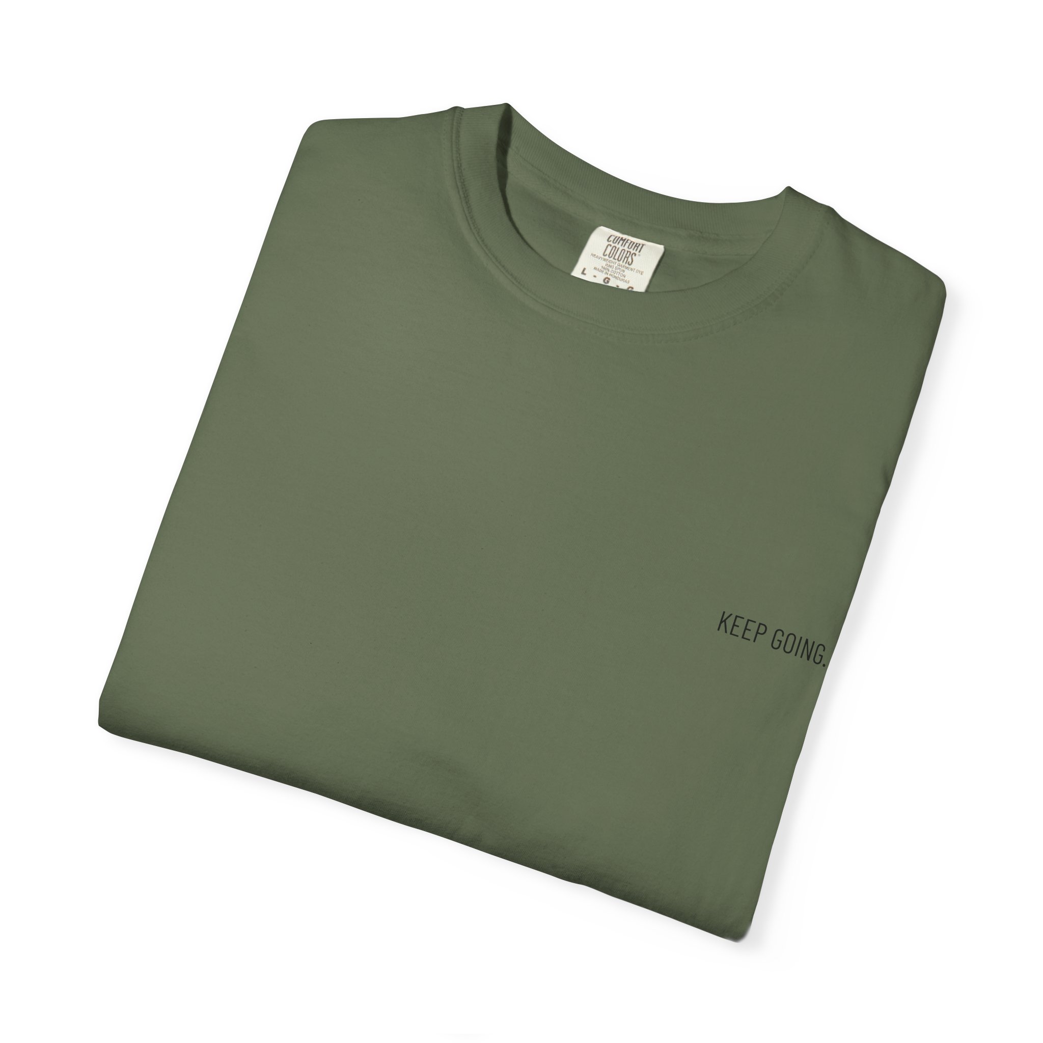 Peace Moon T-Shirt — Minimal 'Keep Going' Graphic Tee with Repeating Peace Moon Back Print - Image 34