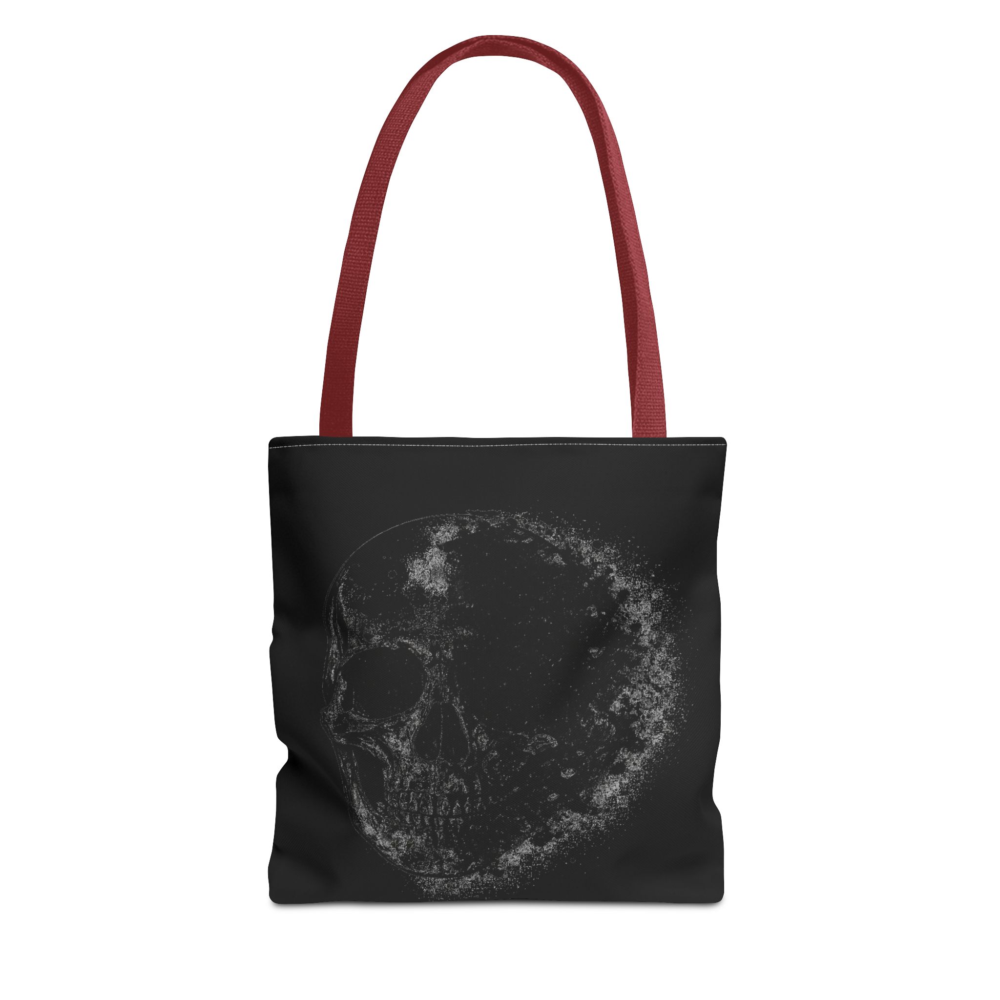 Dark Smoky Skull Tote Bag – Gothic AOP Canvas Shopper for Halloween & Everyday - Image 4