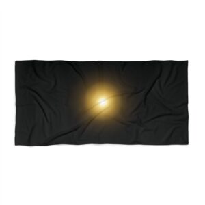 Solar Glow Beach Towel — Black Sunset Radiant